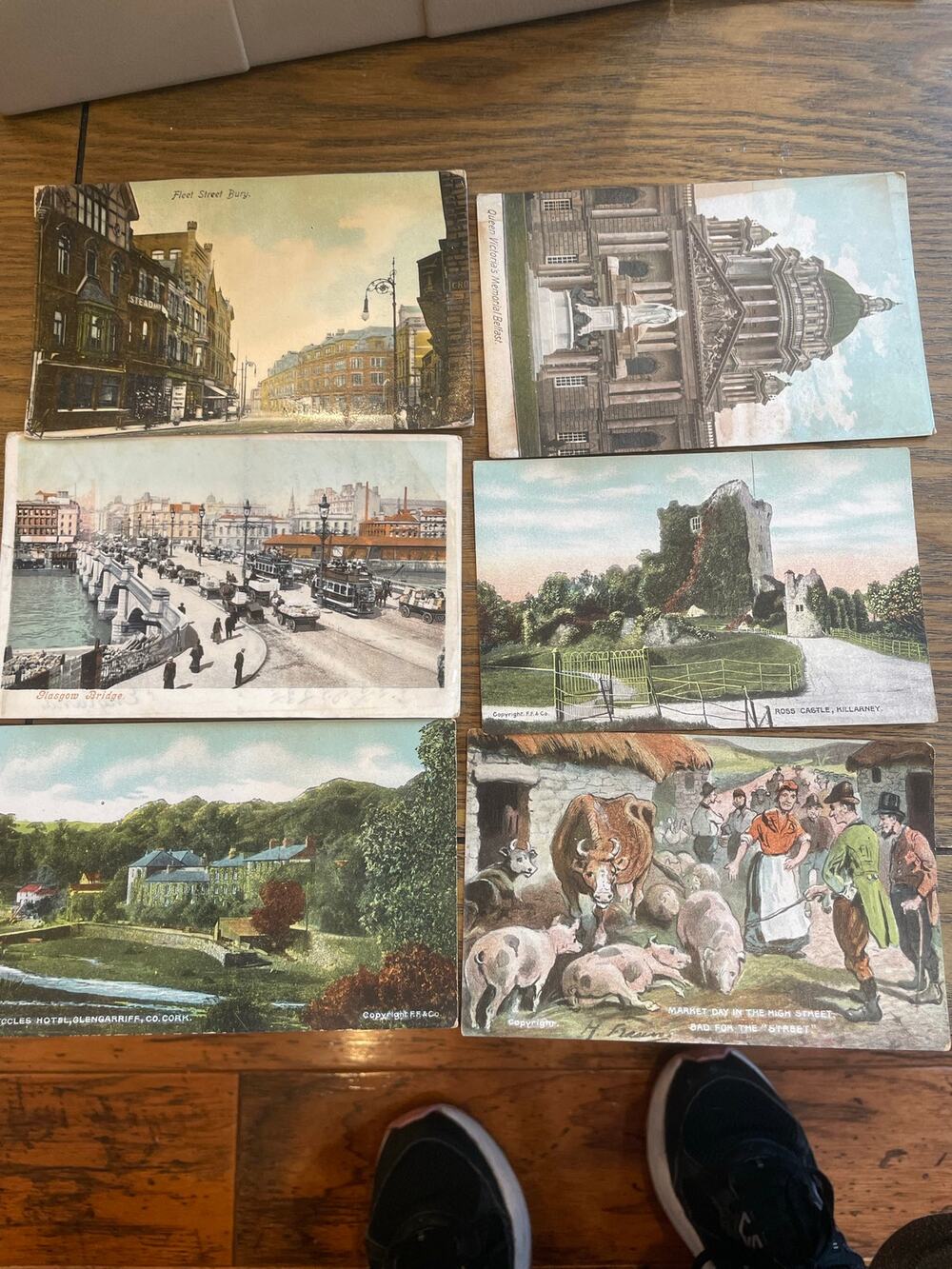 18 Antique Scotland & Ireland Postcards Split Back Unused Glasgow Dublin Lot